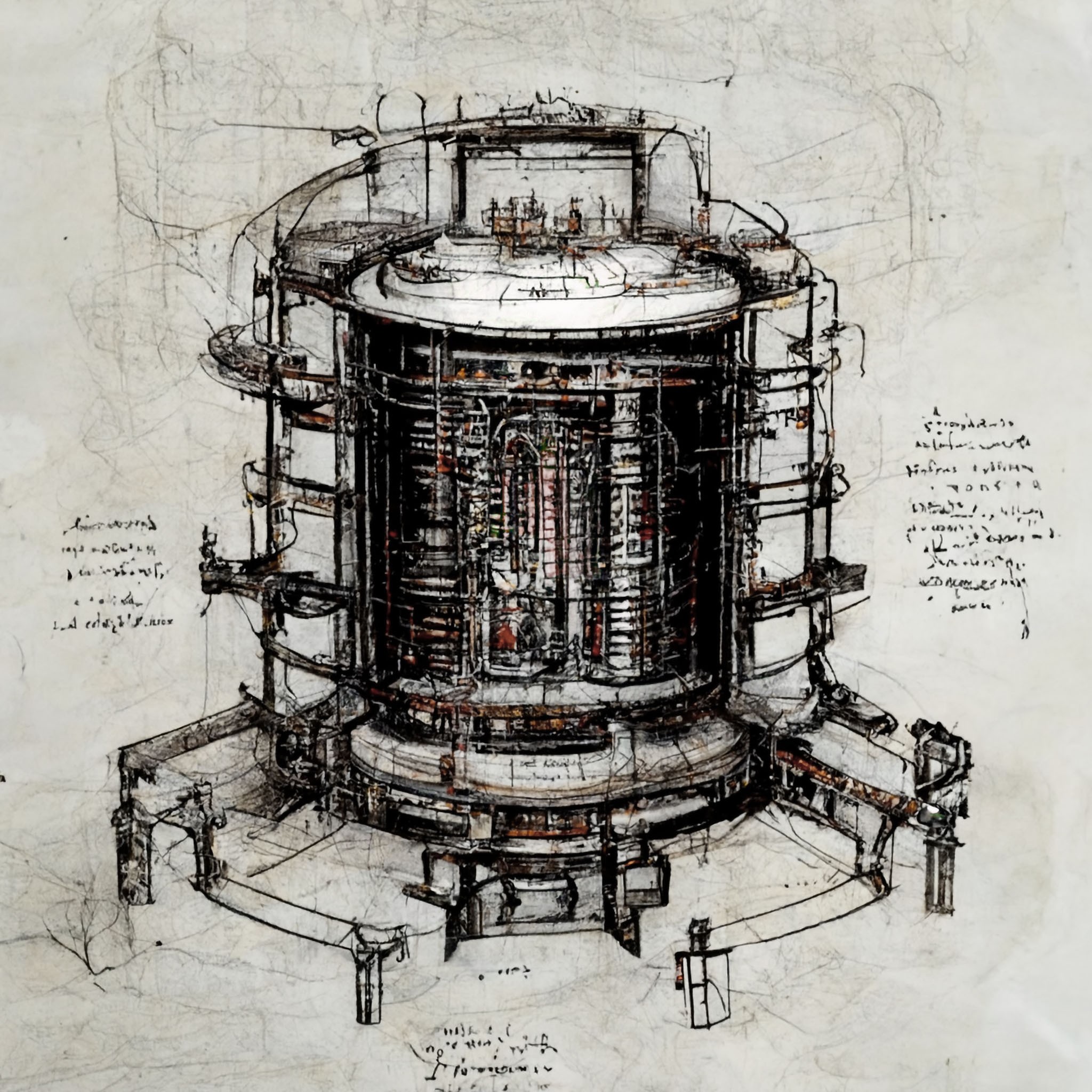 Leonardo da Vinci technical study representing multidisciplinary thinking